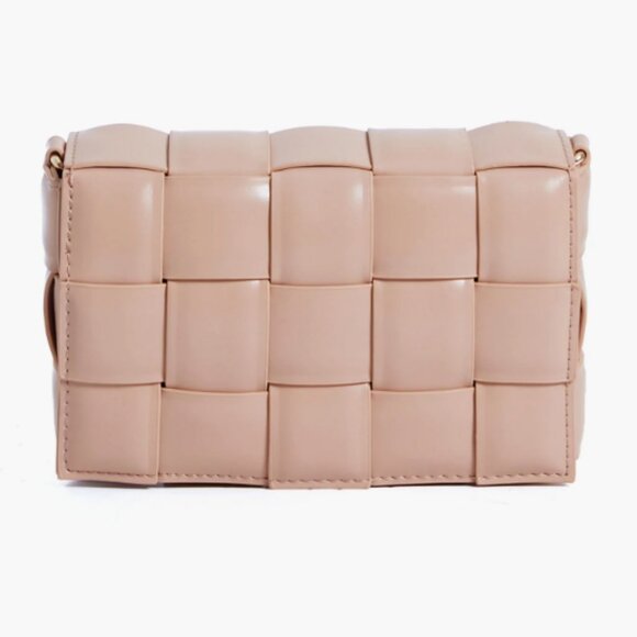 URBAN EXPRESSIONS Natural Holden Woven Bag Natural w/Gold Chain - Picture 4 of 5